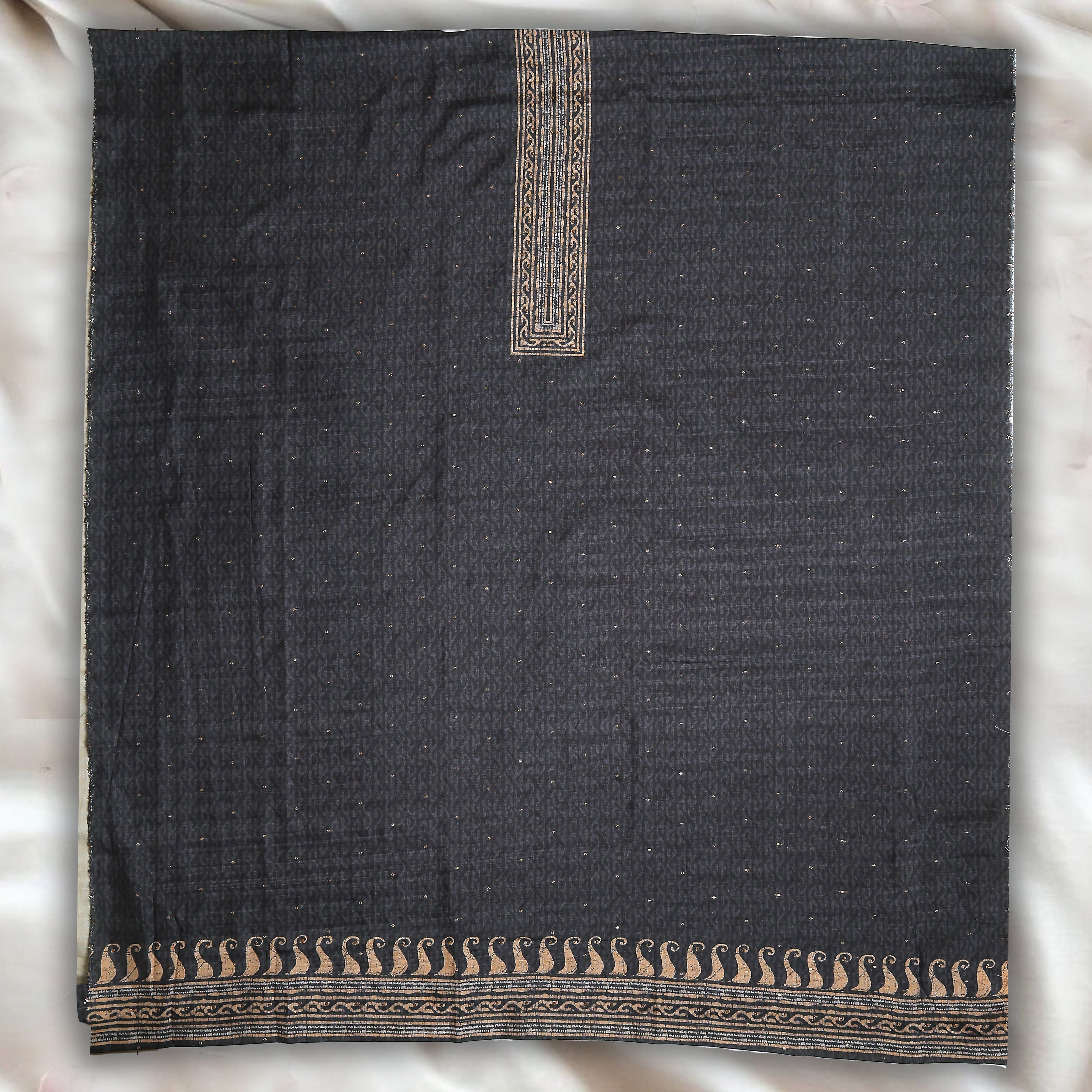 UNSTITCHED SUIT IN CHANDERI FABRIC