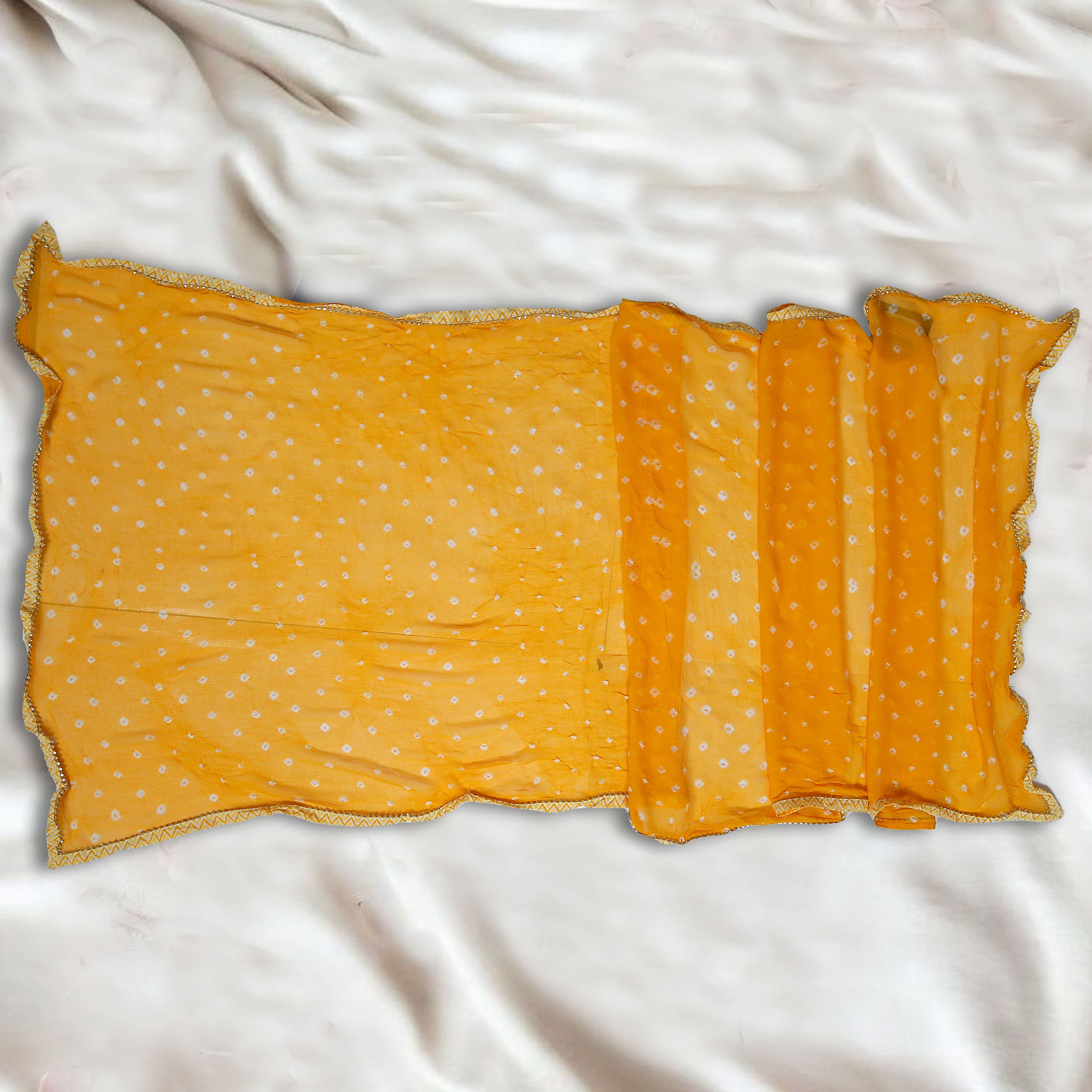 YELLOW UNSTITCHED SUIT IN COTTON FABRIC