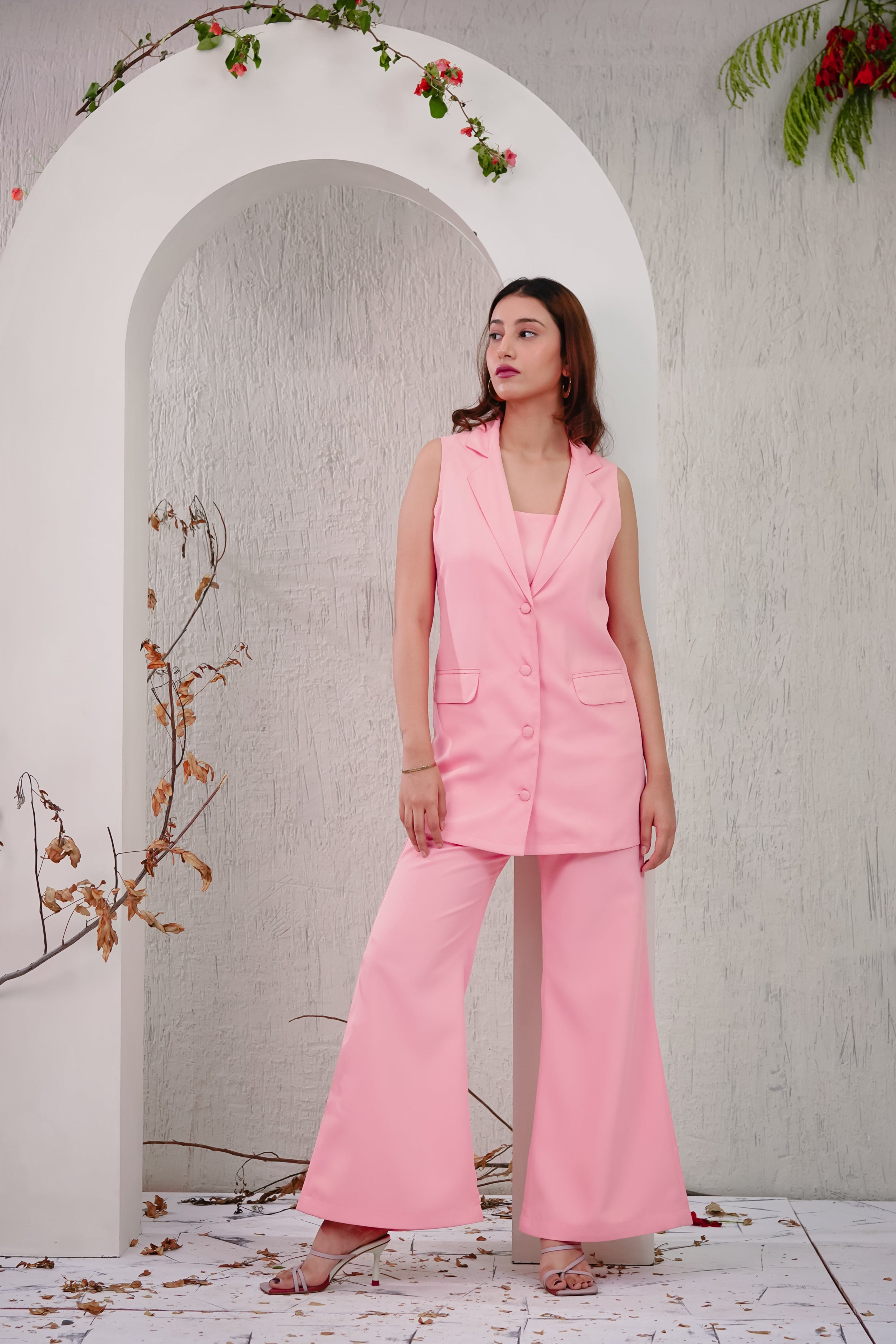 DANDELION - Peach Three Piece Co-ord Set