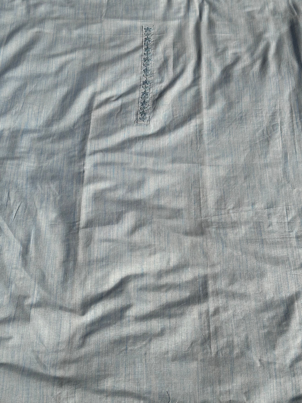 LIGHT BLUE UNSTITCHED SUIT IN KHADI COTTON FABRIC