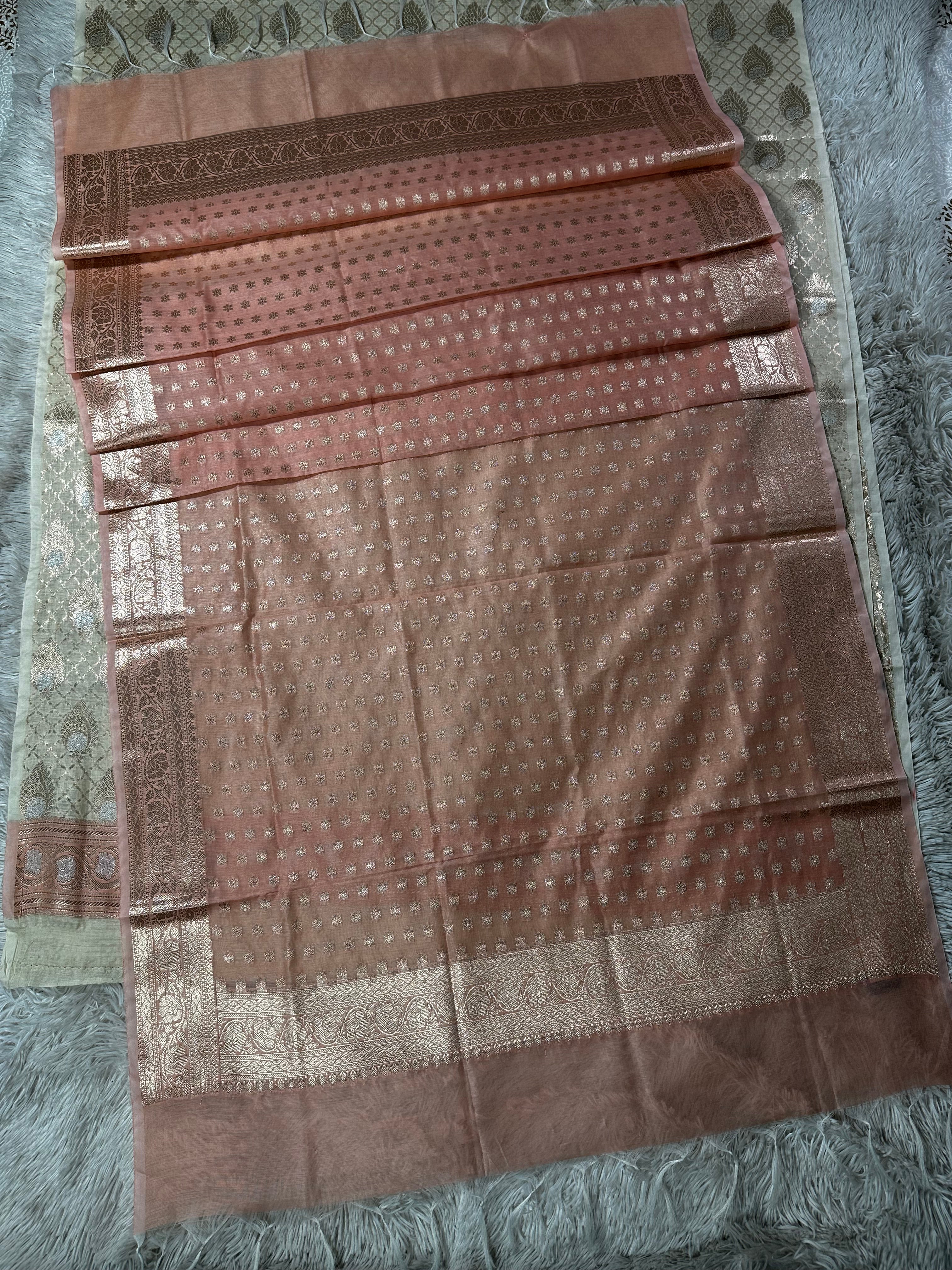 PINK UNSTITCHED SUIT IN FABRIC HANDLOOM SILK